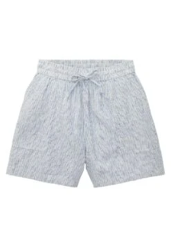 TOM TAILOR Denim Easy - Shorts - White Blue Vertical Stripe -Tom Tailor Winkel 2e643a7b5ffe4dc8a16133fb7034bb90