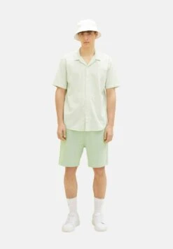 TOM TAILOR Denim Kurzarm - Overhemd - Green Woolwhite Slub Structure -Tom Tailor Winkel 2eaa6a163cc04abf846864ccd04ed2f4