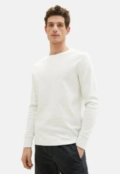 Tom Tailor Mit Struktur - Longsleeve - Vintage Beige Melange -Tom Tailor Winkel 2ebe79f59e3f4bd5a9104b776a69fec4