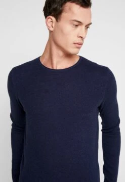 TOM TAILOR Denim Zigzag Structured Crewneck - Trui - Sky Captain Blue -Tom Tailor Winkel 2ecc11a41dfc44d682d3dd46cf8e74f4