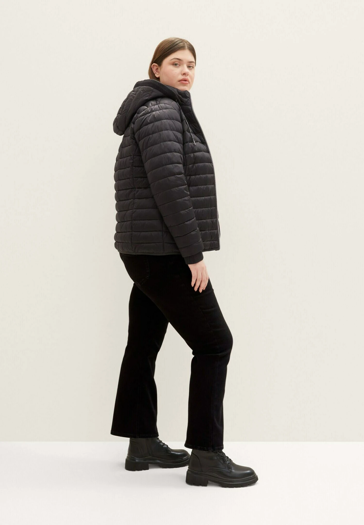 Tom Tailor Mit Kapuze - Jas - Deep Black 4 Tom Tailor Mit Kapuze - Jas - Deep Black - Afbeelding 2