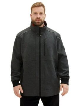 Tom Tailor Plus Mit Verdeckter Kapuze - Jas - Anthracite Knitted Structure -Tom Tailor Winkel 30770d56ad20415a87be6c8c19a2440c