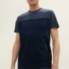 Tom Tailor Mit Einsatz In Melange-Optik - T-Shirt Print - Blue Streaky Melange -Tom Tailor Winkel 30cec45c7fb8469085706c2d8dbe8aeb