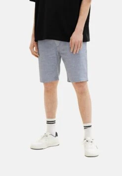 TOM TAILOR Denim Shorts - Navy White Structure