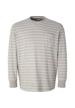 Tom Tailor Langarm - Trui - Grey Twotone White Stripe -Tom Tailor Winkel 328b0f7ddf8a44979c20df216cf669b0