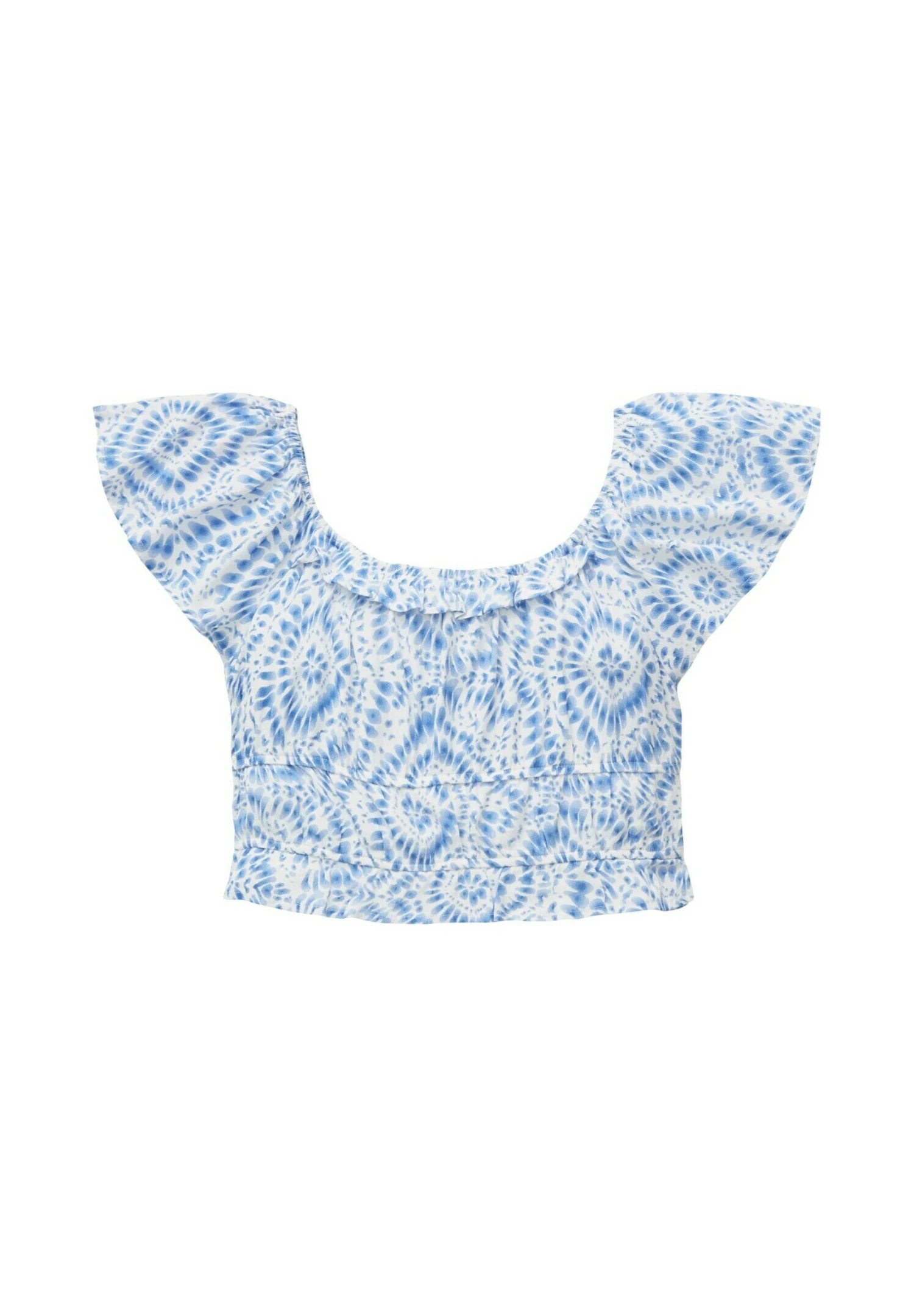 Tom Tailor CroppedMit AlloverPrint - Blouse - Blue Tie Dye Circle 3 Tom Tailor CroppedMit AlloverPrint - Blouse - Blue Tie Dye Circle