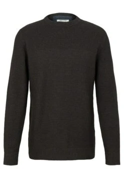 Tom Tailor Basic Strcutred- Trui - Black Grey Melange -Tom Tailor Winkel 3329d3e617b44efa8bb16d56a0934bce