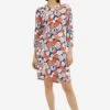 Tom Tailor With V-Neck - Jurk - Navy Flower Design -Tom Tailor Winkel 33408207a45449669fa95aa061136c86