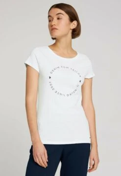 TOM TAILOR Denim T-Shirt Print - Dark Blue White -Tom Tailor Winkel 33c532379d8447e5a4f97c415a8bb274