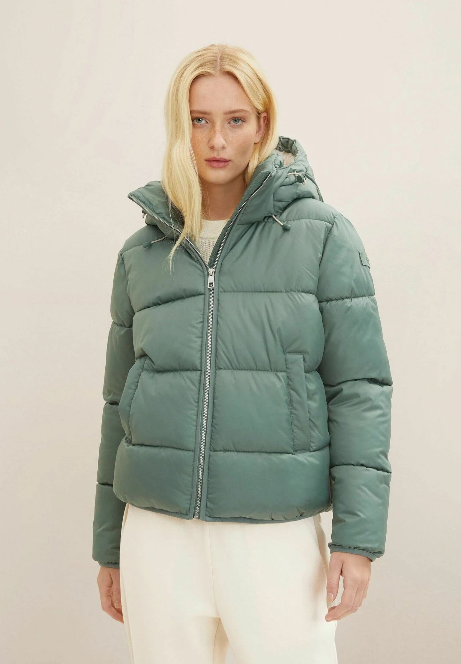 TOM TAILOR Denim Puffer - Winterjas - Green Dust 3 TOM TAILOR Denim Puffer - Winterjas - Green Dust