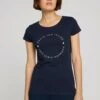 TOM TAILOR Denim T-Shirt Print - Dark Blue White -Tom Tailor Winkel 35de38dc49204822806d9ecca00bfe4f