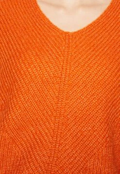 Tom Tailor V Neck - Trui - Gold Flame Orange Melange -Tom Tailor Winkel 364444b5595e4421bfffc272c8837d49