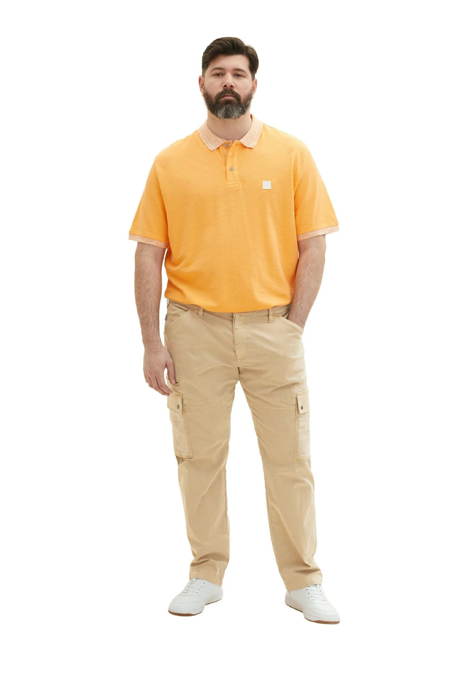 Tom Tailor Plus - Cargobroek - Caramel Beige 3 Tom Tailor Plus - Cargobroek - Caramel Beige