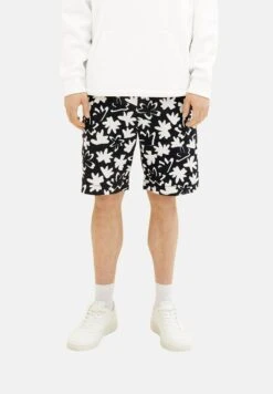 TOM TAILOR Denim Bedruckte - Trainingsbroek - Black White Wildflower Print -Tom Tailor Winkel 389ad88a2d1f431bab981ff41f57db49