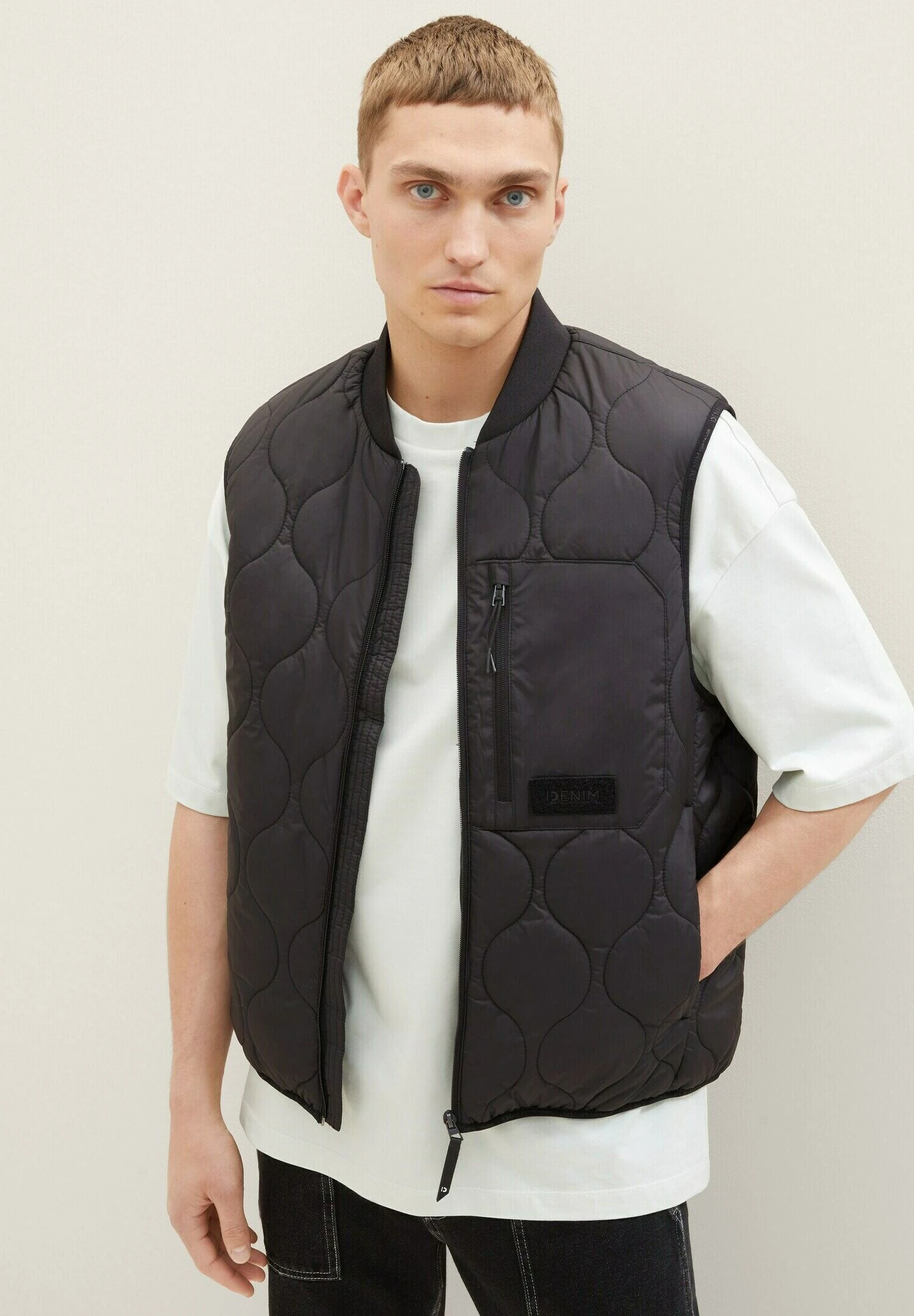 TOM TAILOR Denim Lightweight- Bodywarmer - Black 3 TOM TAILOR Denim Lightweight- Bodywarmer - Black