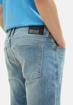 TOM TAILOR Denim Piers Slim- Slim Fit Jeans - Used Bleached Blue Denim -Tom Tailor Winkel 392d1c051f304fe2af4e9e0f2673056b