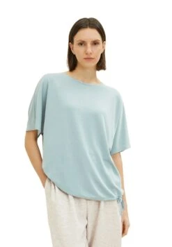 Tom Tailor Mit Schnürung - T-Shirt Basic - Dusty Mint Blue -Tom Tailor Winkel 3a30d06a3f294d2dad1f67dc2dd85225