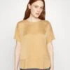 Tom Tailor Mix Sateen - T-Shirt Basic - Fawn Beige