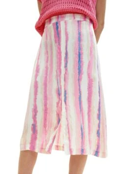 Tom Tailor Bedruckter - A-Lijn Rok - Pink Tie Dye Stripe -Tom Tailor Winkel 3c37adfd13ae4632a4fae644d435ee5f