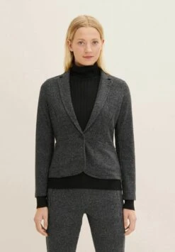 Tom Tailor Blazer - Black White Structure Design