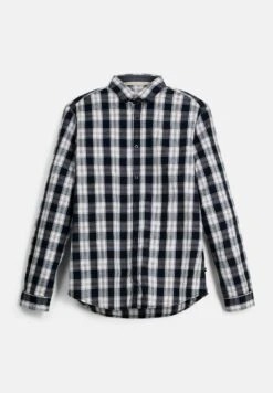 Tom Tailor Overhemd - Navy Off White Check -Tom Tailor Winkel 3c97ebbac18a4b31bce09e81b7276637