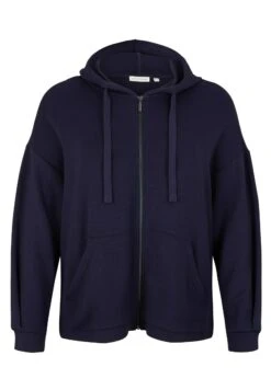 Tom Tailor Plus Basic- Sweater Met Rits - Navy Midnight Blue -Tom Tailor Winkel 3cc96d6492224e02bb4508f90604b3d3