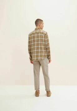 TOM TAILOR Denim Overhemd - Clay Beige Light Beige Check -Tom Tailor Winkel 3d398ea69b764d30a6410a5979799049
