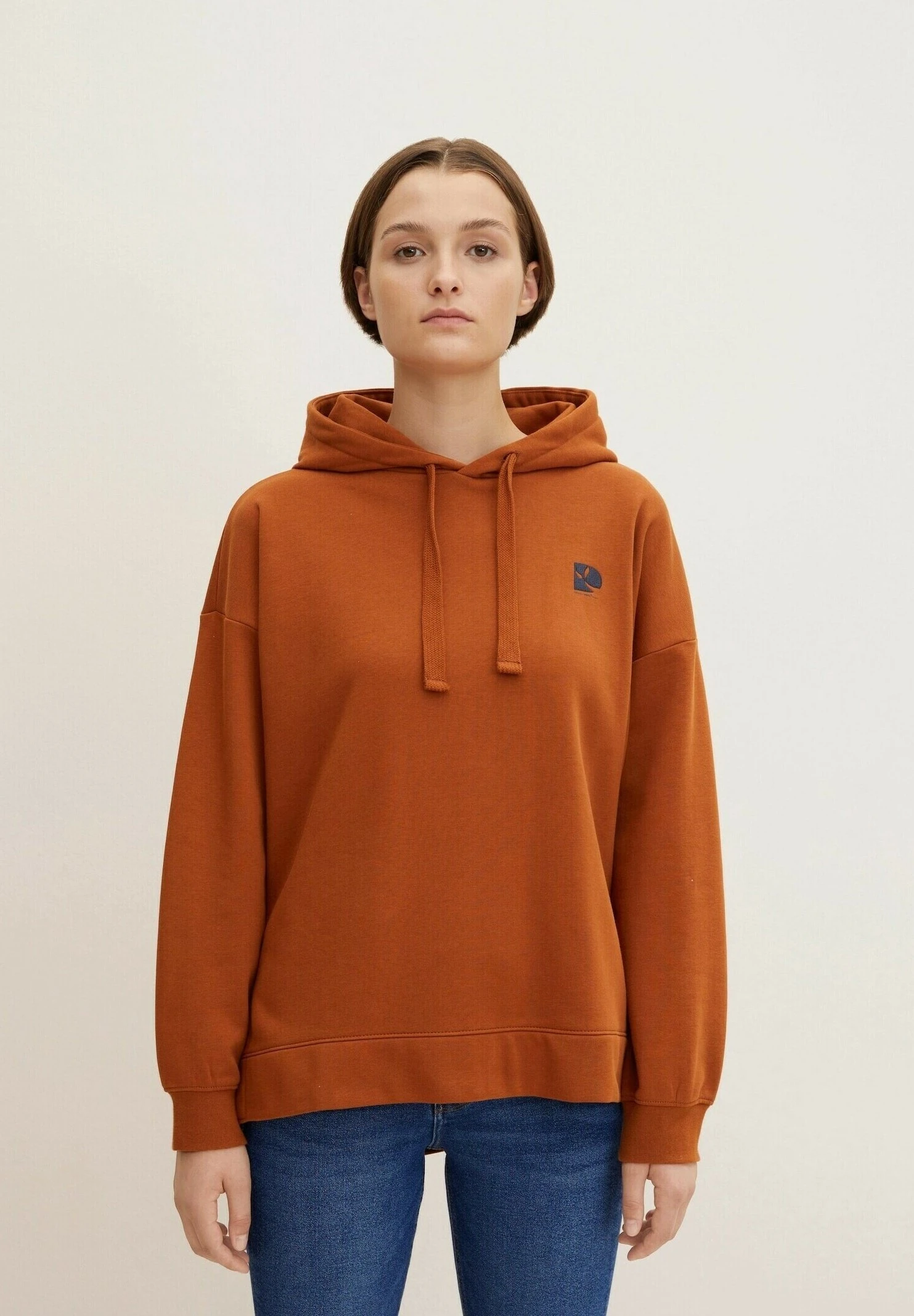 TOM TAILOR Denim Hoodie - Amber Brown 3 TOM TAILOR Denim Hoodie - Amber Brown