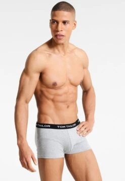 Tom Tailor 3 Pack - Onderbroeken - Anthracite Melange/Black