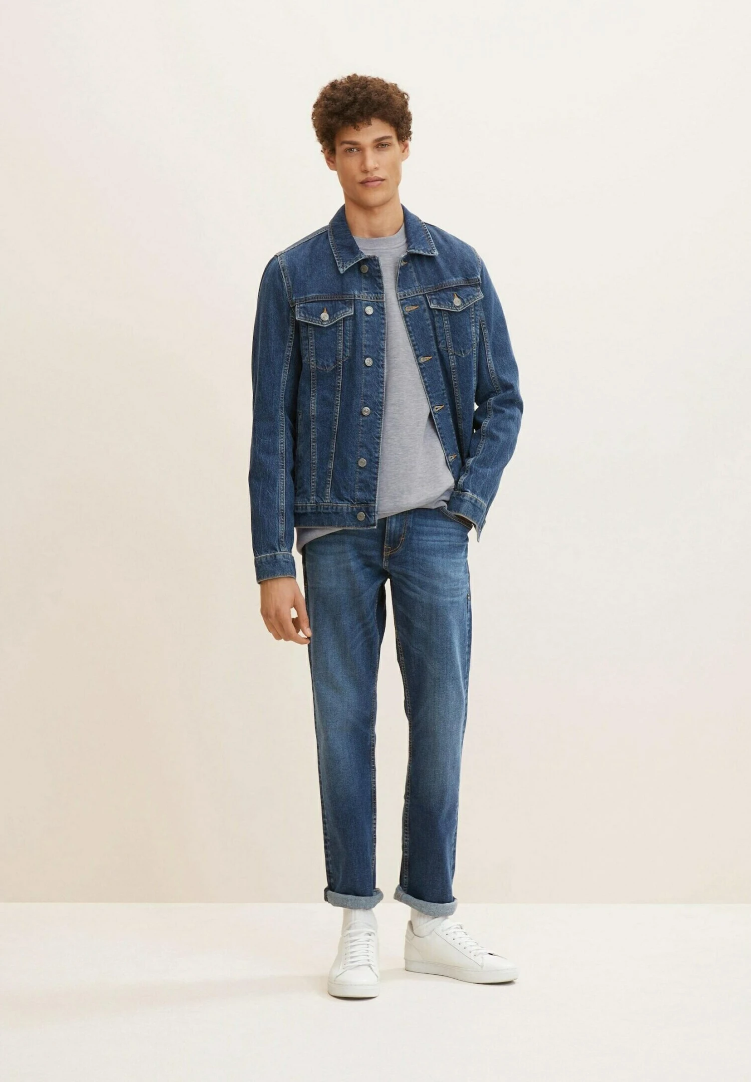 Tom Tailor Marvin - Straight Leg Jeans - Used Mid Stone Blue Denim 4 Tom Tailor Marvin - Straight Leg Jeans - Used Mid Stone Blue Denim - Afbeelding 2