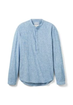 TOM TAILOR Denim Mit Stehkragen - Overhemd - Helsinki Night Blue Chambray -Tom Tailor Winkel 3ff2352b1b1d4af38495571d41059c28