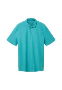 TOM TAILOR Denim Strukturiert - Poloshirt - Deep Turquoise -Tom Tailor Winkel 403c9d354a0c408d951c8dad70e759fe