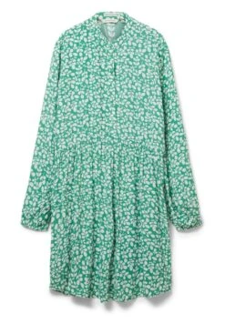 Tom Tailor Mit Allover-Blumenprint  - Jurk - Green Floral Design -Tom Tailor Winkel 408fc6540c584dc7aafbe05b5e3596ac