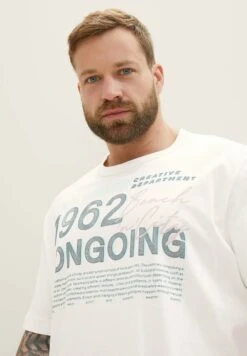 Tom Tailor Plus - T-Shirt Print - Off White -Tom Tailor Winkel 409f13b6436a4d1b962e0e9d4442d5ad
