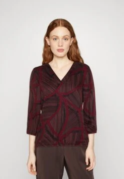 Tom Tailor Printed V Neck - Blouse - Navy