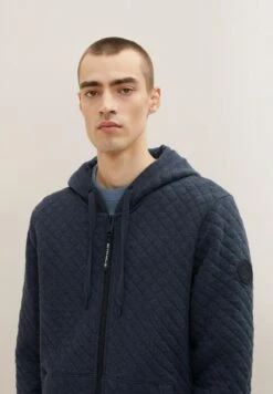 Tom Tailor Mit Kapuze  - Sweater Met Rits - Blue Grey Melange -Tom Tailor Winkel 40bfa028a95e41aca53ee398ea01166c