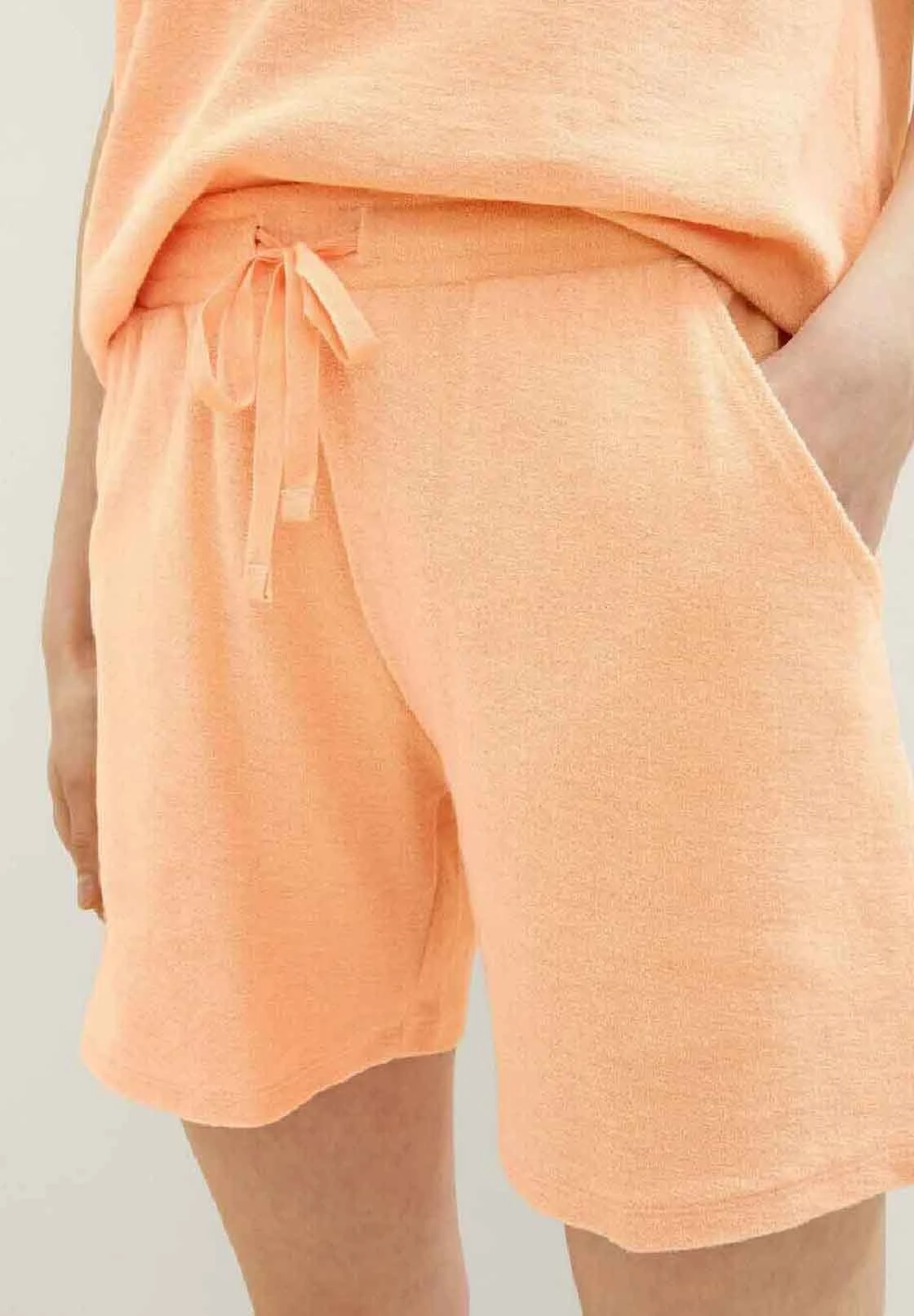 Tom Tailor Frottee- Pyjamabroek - Red Medium Solid 6 Tom Tailor Frottee- Pyjamabroek - Red Medium Solid - Afbeelding 4