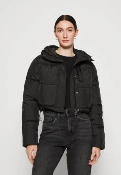 TOM TAILOR Denim Short Puffer Jacket - Winterjas - Deep Black -Tom Tailor Winkel 4187e585eea8438b905b53936a8c0cba