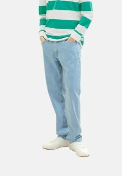 TOM TAILOR Denim Straight Leg Jeans - Clean Bleached Blue Denim