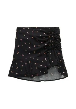 TOM TAILOR Denim Mit Rüschen - A-Lijn Rok - Small Black Flower Print -Tom Tailor Winkel 427ce38af0be4998b24ae162af28be46