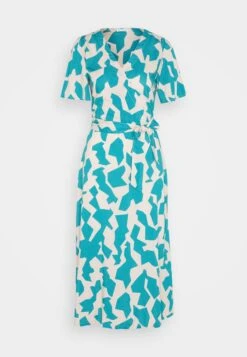 Tom Tailor Dress With Wrap - Jurk - Petrol -Tom Tailor Winkel 432183783f2e421688ea5a56dce87a96