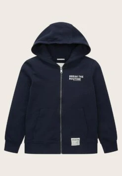 Tom Tailor Mit Textprint - Sweater Met Rits - Sky Captain Blue -Tom Tailor Winkel 4329d5d231ba4c0fa22e4a0634802ce6