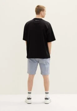 TOM TAILOR Denim Shorts - Navy White Structure -Tom Tailor Winkel 434bf1ee606446f19632892e337ba738