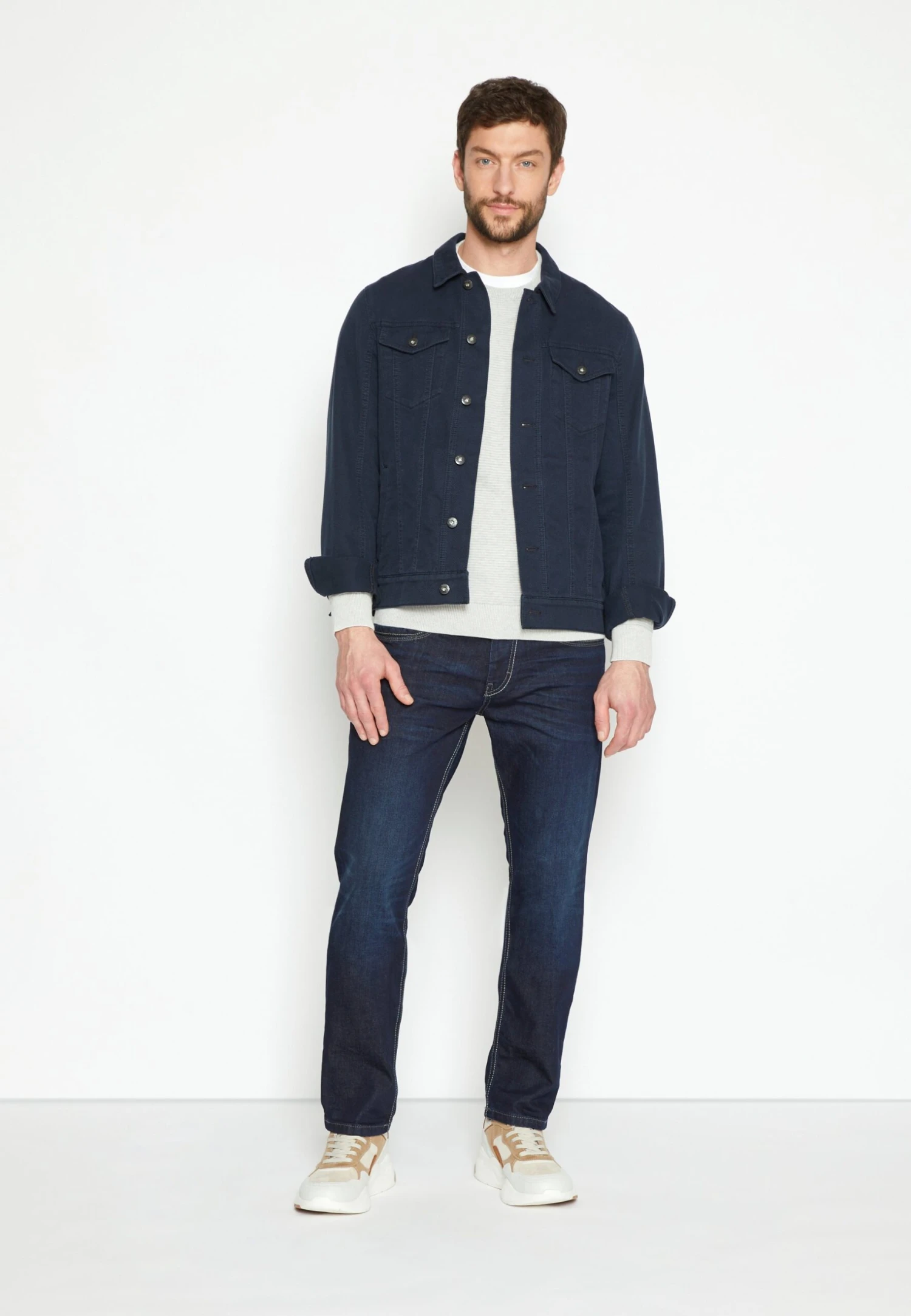 Tom Tailor Marvin - Straight Leg Jeans - Dark Stone/Wash Denim 4 Tom Tailor Marvin - Straight Leg Jeans - Dark Stone/Wash Denim - Afbeelding 2