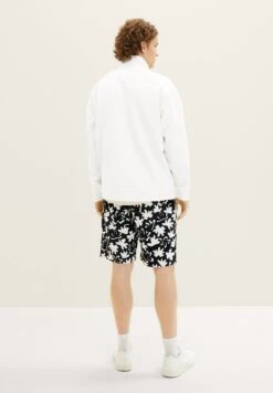 TOM TAILOR Denim Bedruckte - Trainingsbroek - Black White Wildflower Print -Tom Tailor Winkel 4505fbcb466645c0b4f7eaaa03273ce4