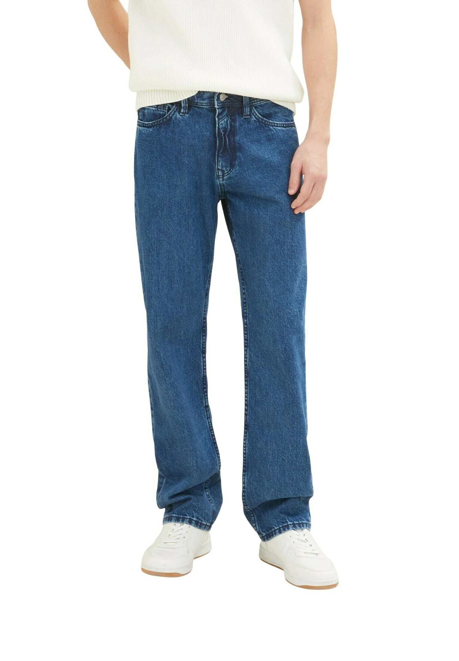 TOM TAILOR Denim Straight Leg Jeans - Clean Mid Stone Blue Denim 10 TOM TAILOR Denim Straight Leg Jeans - Clean Mid Stone Blue Denim - Afbeelding 8