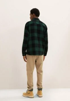 TOM TAILOR Denim Mit Karomuster - Overhemd - Green Black Big Check -Tom Tailor Winkel 473115671e8d40bfb806c7f2193a6f4f