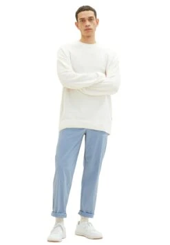 Tom Tailor Relaxed Tapered - Chino - Greyish Mid Blue