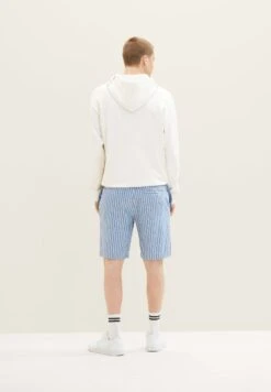 TOM TAILOR Denim Gemusterte Bermuda - Shorts - Blue White Stripe -Tom Tailor Winkel 480b5c39aef943ea991a4c278a127ac2