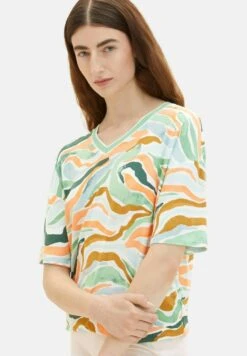 Tom Tailor Gemustertes - T-Shirt Print - Colorful Wavy Design -Tom Tailor Winkel 4826087f356e48aab2d9fc4de7017b6c